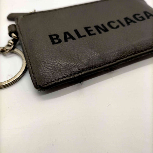 バレンシアガ BALENCIAGA イタリア製 フラグメント ケース キャッシュ カードホルダー コインケース ネックポーチ シボ革 メンズ