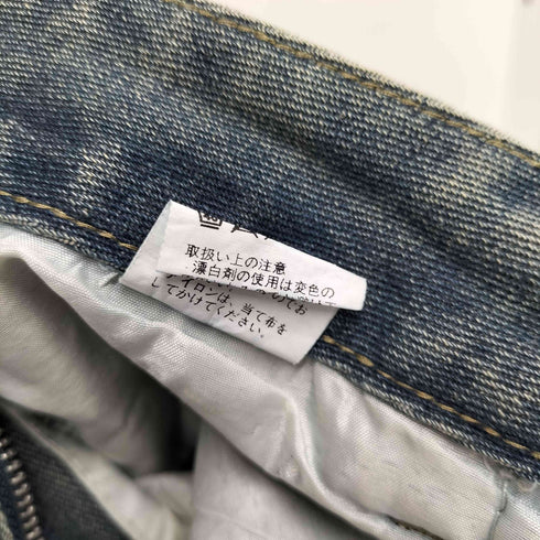Y2K ダメージ加工 フレアデニムパンツ メンズ XL