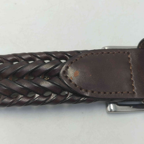 フォッシル FOSSIL レザー編み込みベルト メンズ 85/34