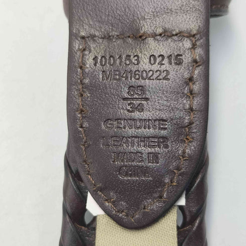 フォッシル FOSSIL レザー編み込みベルト メンズ 85/34