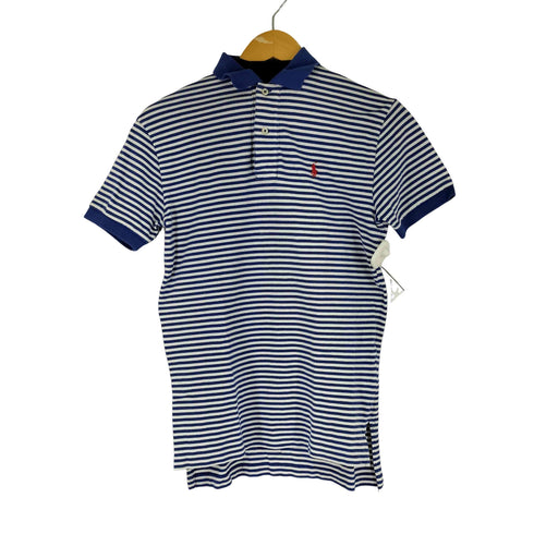 ポロバイラルフローレン Polo by RALPH LAUREN ミニポニー刺繍 ボーダー S/S ポロシャツ メンズ XS