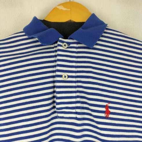 ポロバイラルフローレン Polo by RALPH LAUREN ミニポニー刺繍 ボーダー S/S ポロシャツ メンズ XS