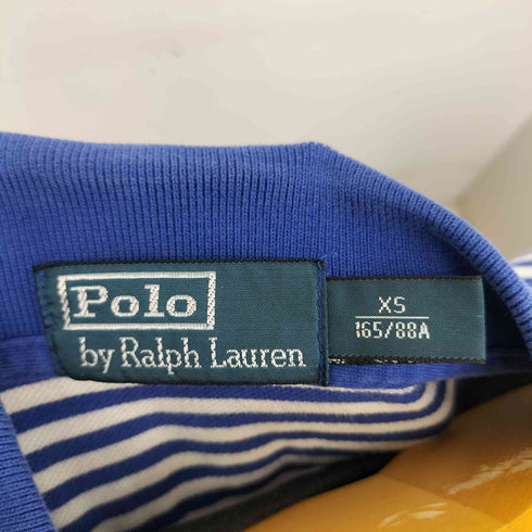 ポロバイラルフローレン Polo by RALPH LAUREN ミニポニー刺繍 ボーダー S/S ポロシャツ メンズ XS