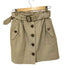 バーバリーブルーレーベル BURBERRY BLUE LABEL ベージュスカート ベルト付き ポケット付き レディース EUR:36