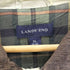 ランズエンド LANDS END 90-00S 裏地 チェック 襟 コーデュロイ ハンティング カバーオール ジャケット メンズ import:XL