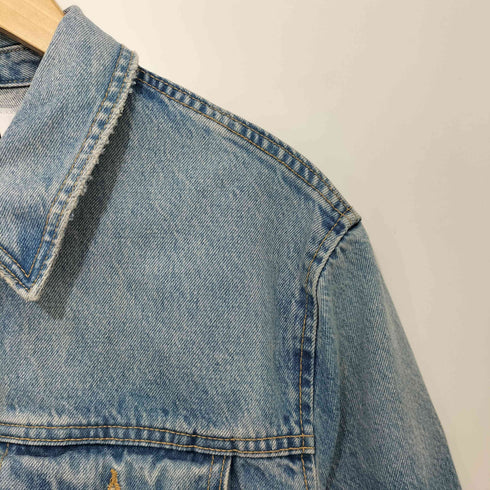 ザラ ZARA ウォッシュド デニム トラッカー ジャケット レディース S