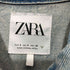 ザラ ZARA ウォッシュド デニム トラッカー ジャケット レディース S