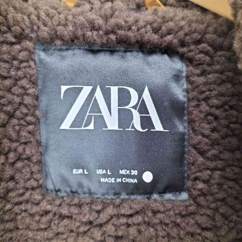 ザラ ZARA 襟ボアブルゾンジャケット レディース L
