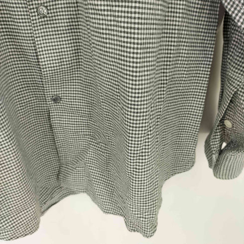 カルバンクラインジーンズ Calvin Klein Jeans BLUE JEANS 90s スナップボタン ギンガムチェックシャツ メンズ import:L