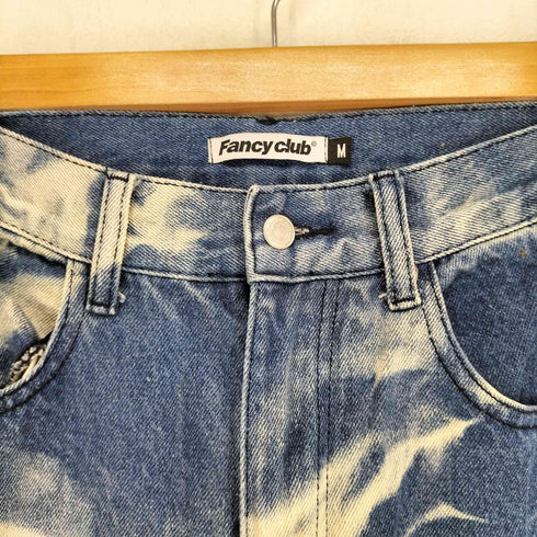FANCY CLUB タイダイデザインバギーデニムパンツ レディース M