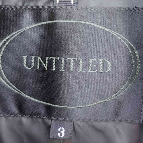 アンタイトル UNTITLED ボア フーデッドダウンコート レディース JPN:3