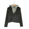 ザラ ZARA フードレイヤークロップドジャケット レディース L