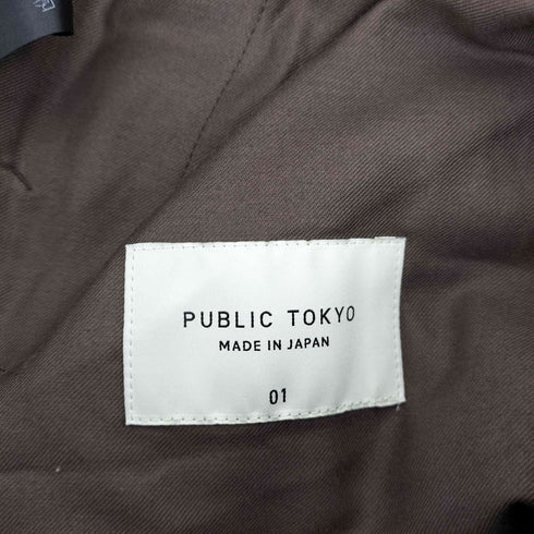 パブリックトウキョウ PUBLIC TOKYO ウールツイルテーパードスラックス メンズ JPN:1