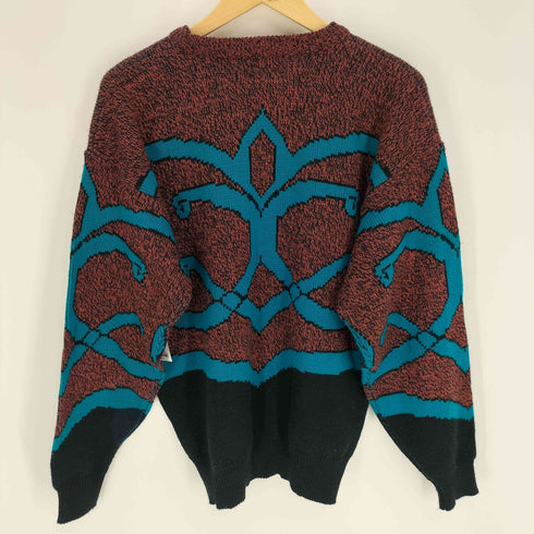 ANTHONYS 韓国製 総柄 アクリル ニット メンズ import:XL