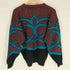 ANTHONYS 韓国製 総柄 アクリル ニット メンズ import:XL