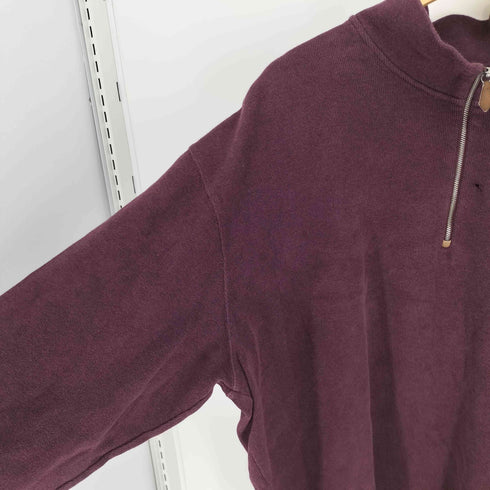 ポロバイラルフローレン Polo by RALPH LAUREN 90S ポニー刺繍 ハーフジップ スウェット メンズ import:XXL