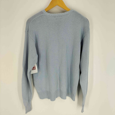 ポロバイラルフローレン Polo by RALPH LAUREN 90S ポニー刺繍 クルーネック リブ編み コットン ニット メンズ import:L