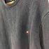 チャップスラルフローレン CHAPS RALPH LAUREN 90S ロゴ刺繍 ヘリンボーン クルーネック コットン ニット メンズ import:XL