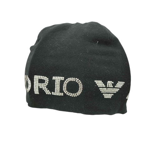 エンポリオアルマーニ EMPORIO ARMANI ラインストーン ビーニー メンズ 59