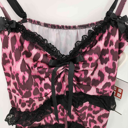 Baby metal club Pinky galfriend slip レオパード キャミソール Y2K レディース FREE