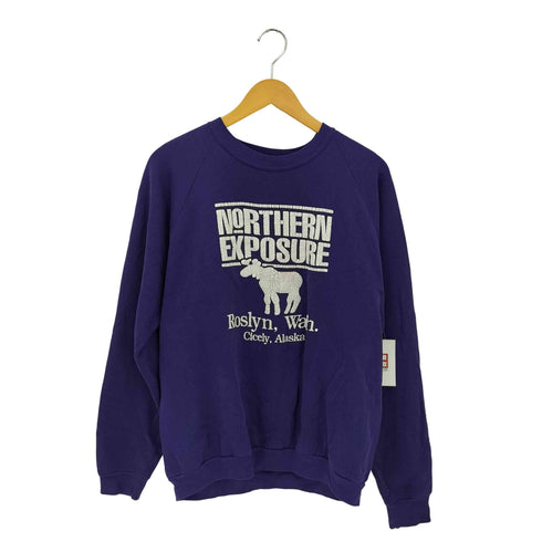 ジャージーズ JERZEES 80S USA製 NORTHEN EXPOSURE MOVIE ムービープリントスウェット レディース import:XL