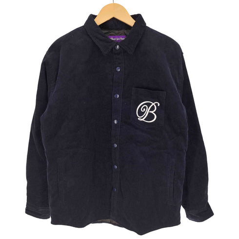 ブラックアイパッチ Black Eye Patch 24AW B EMBLEM CORDUROY SHIRT JACKET エンブレム コーデュロイ シャツ ジャケット メンズ import:L