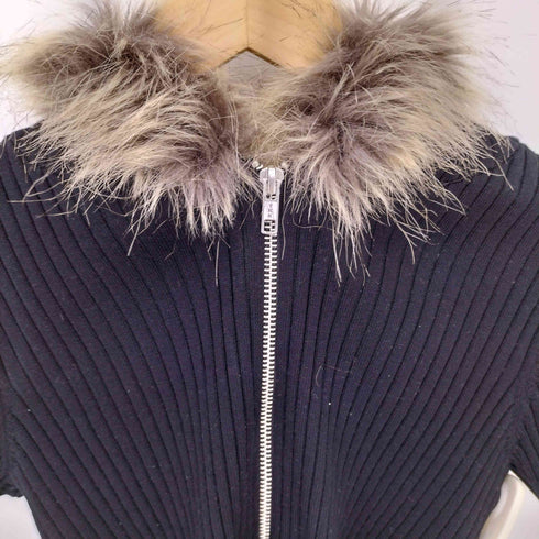 スライ SLY HinaYoshihara KNIT HOODIE ファーフーディ レディース FREE