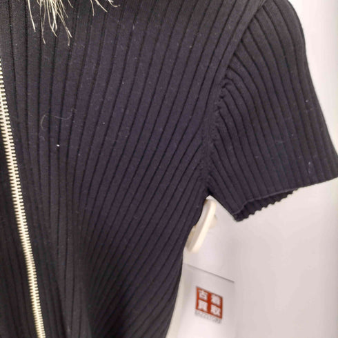 スライ SLY HinaYoshihara KNIT HOODIE ファーフーディ レディース FREE