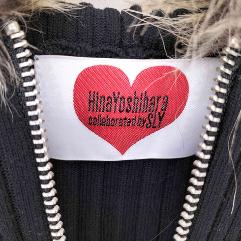 スライ SLY HinaYoshihara KNIT HOODIE ファーフーディ レディース FREE
