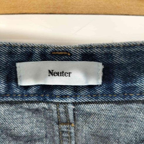 Neuter デニム ドッキング スウェットパンツ レディース