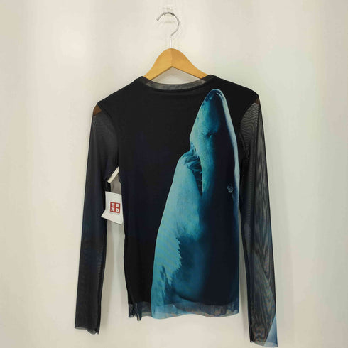 デシグアル Desigual BOTTER Long-sleeve shark T-shirt サメ柄 ロングスリーブTシャツ レディース import:XS