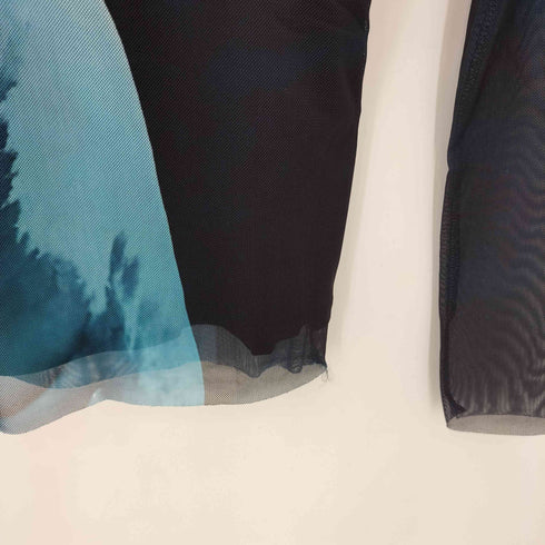デシグアル Desigual BOTTER Long-sleeve shark T-shirt サメ柄 ロングスリーブTシャツ レディース import:XS