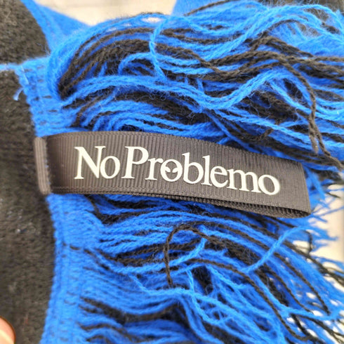 No Problemo アクリル ロゴ マフラー メンズ