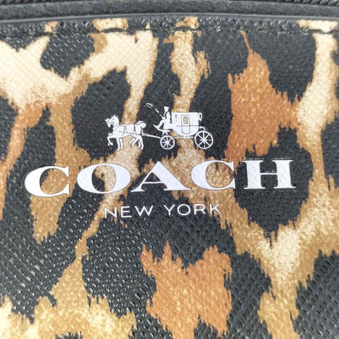 コーチ COACH レオパード ポーチ レディース