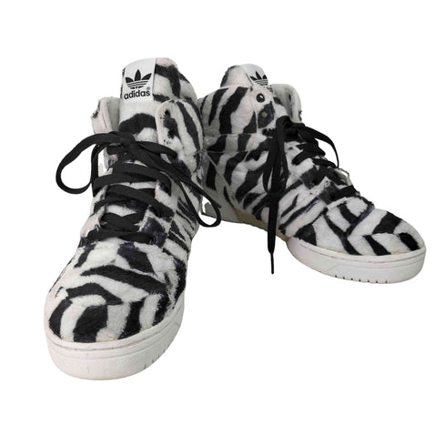 ジェレミースコット JEREMY SCOTT ホワイト タイガー ハイカットスニーカー メンズ JPN:27.5
