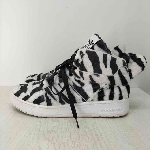 ジェレミースコット JEREMY SCOTT ホワイト タイガー ハイカットスニーカー メンズ JPN:27.5