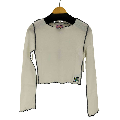 ユニフ UNIF ワッフルメロウトップス レディース import:L