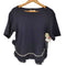 ミュベール MUVEIL 裾切り替えパール刺繍Tシャツ レディース JPN:36