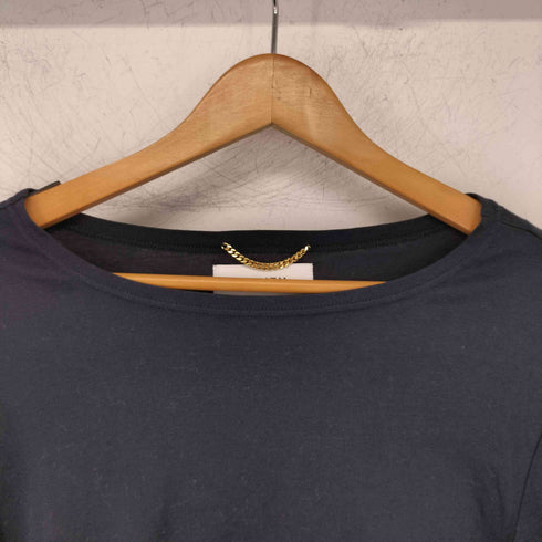 ミュベール MUVEIL 裾切り替えパール刺繍Tシャツ レディース JPN:36