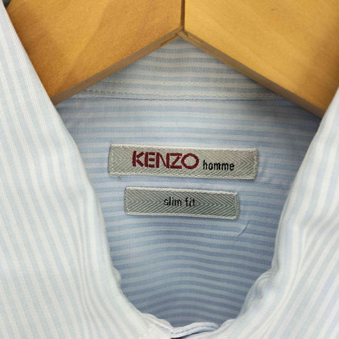 ケンゾーオム KENZO HOMME Slim fit レギュラーカラー ストライプ L/S シャツ メンズ 37