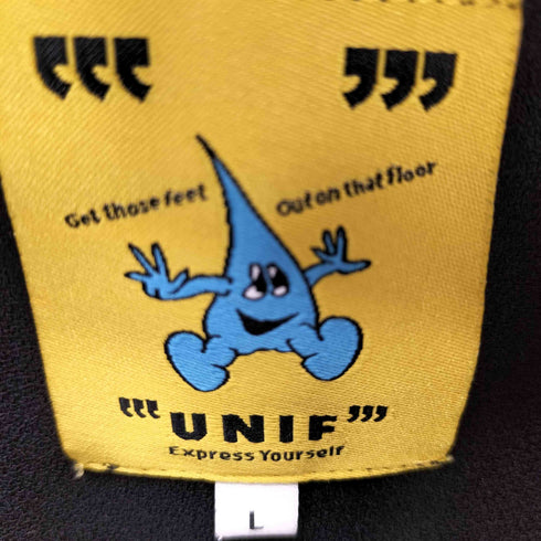 ユニフ UNIF ウエストリボンオープンカラーワンピース レディース import:L