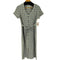 ユニフ UNIF ノーカラーチェックワンピース レディース import:L