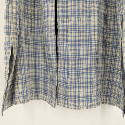 ユニフ UNIF ノーカラーチェックワンピース レディース import:L