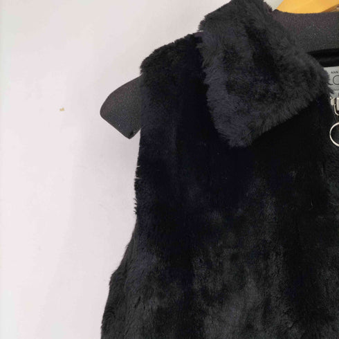 ANN TAYLOR LOFT ファー ノースリーブジャケット レディース JPN:M