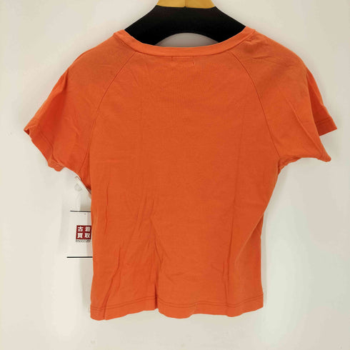 クレージュ courreges ロゴプリントラグランTシャツ レディース 9R