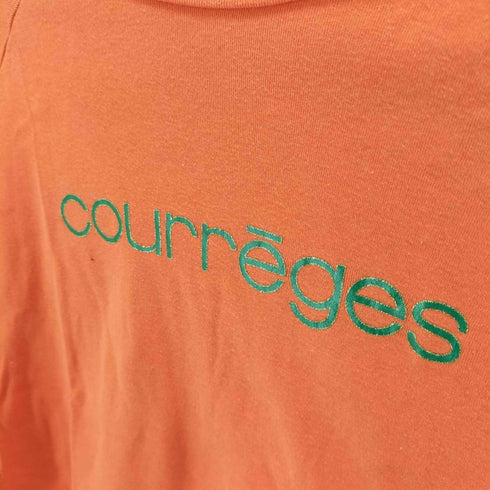 クレージュ courreges ロゴプリントラグランTシャツ レディース 9R