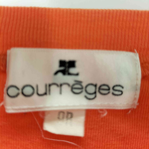 クレージュ courreges ロゴプリントラグランTシャツ レディース 9R