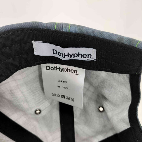 DotHyphen DHHロゴ チェックキャップ Y2K レディース