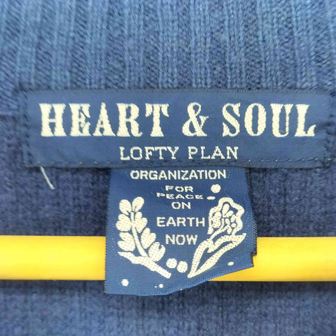 HEART&SOUL ジップアップニットポロ メンズ