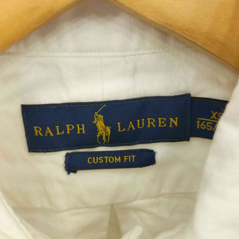 ラルフローレン RALPH LAUREN CUSTOM FIT ポニー刺繍 ボタンダウン L/S シャツ メンズ import:XS